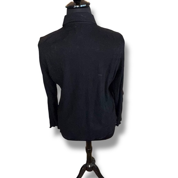 NWT NIC+ZOE Lace Button Down Shirt - Black XXL - Picture 5 of 11